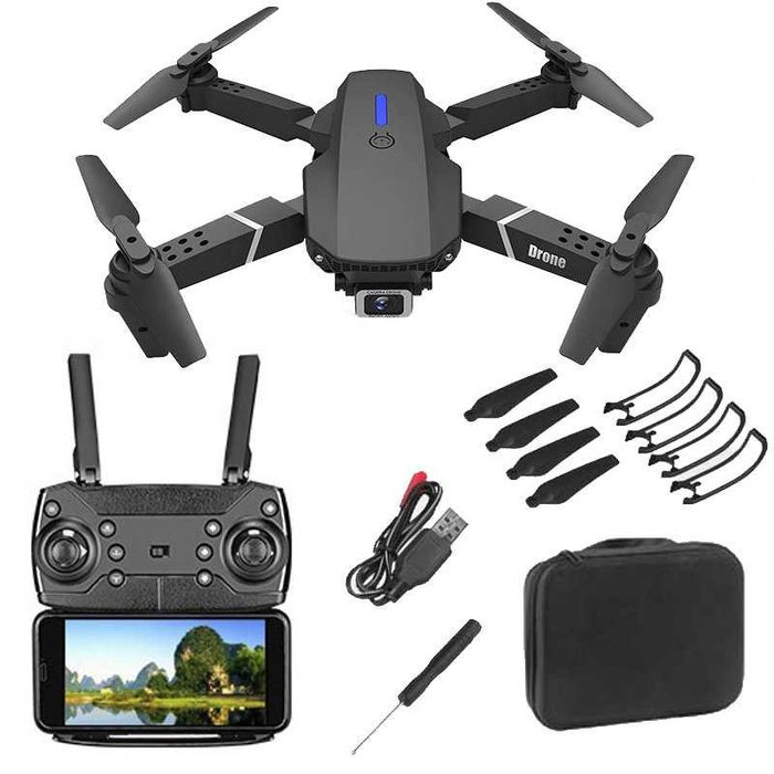 Dron E88 Pro Max 4K 2x Kamera 3x Bateria wys. 24h