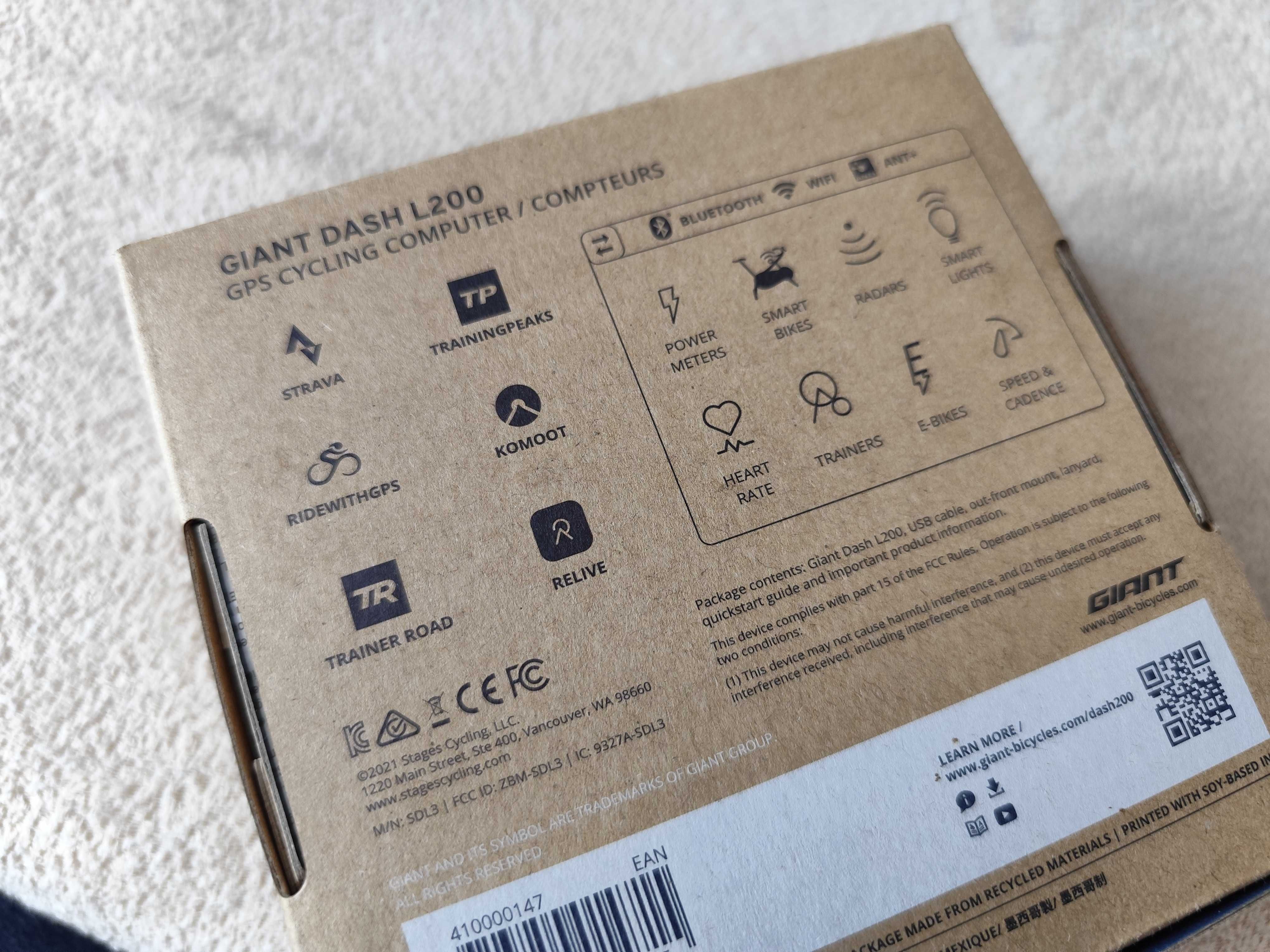 Nowy Komputer licznik rowerowy Giant Dash L200 + bluetooth