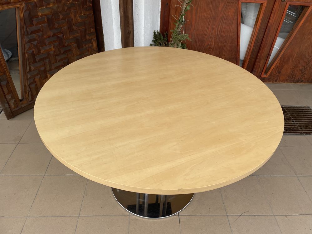 Thonet S1047 stół buk, średnica 120cm