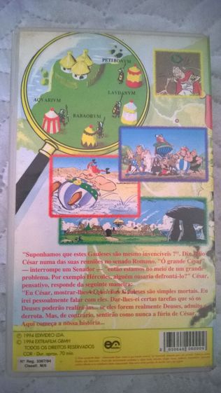 VHS Os doze trabalhos de Asterix dobrado em português do Brasil