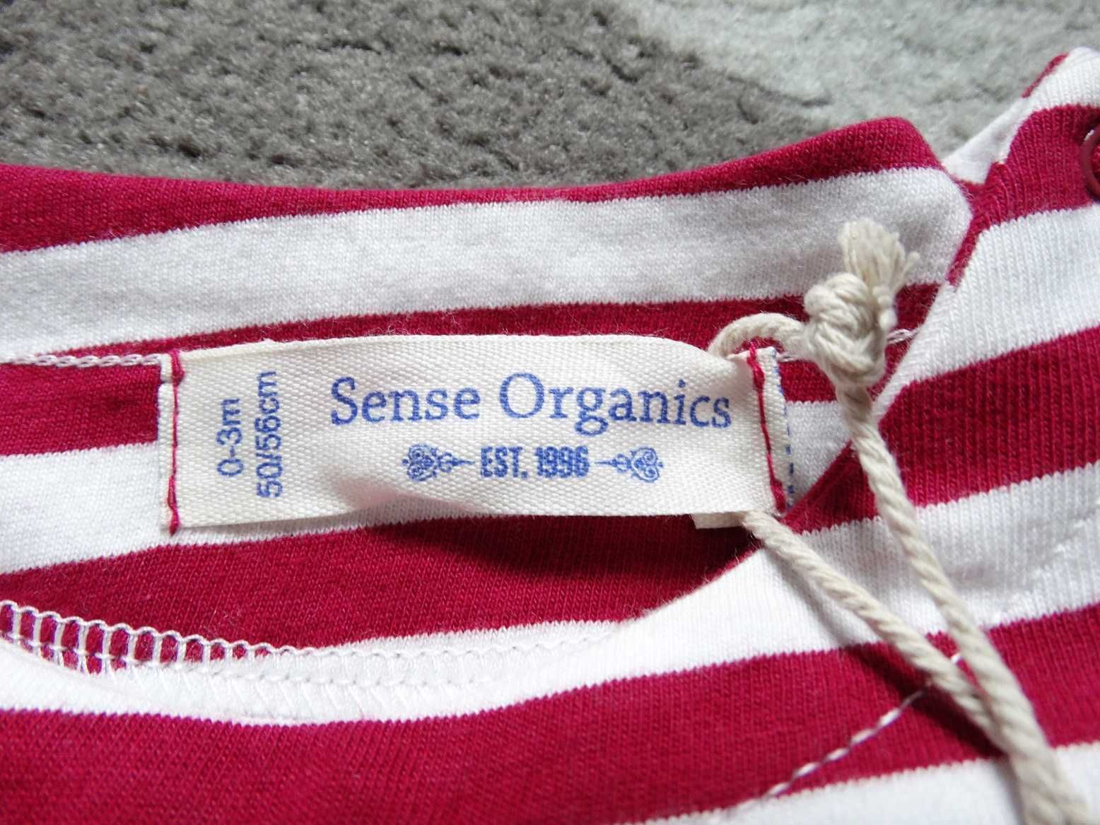 Nowa bluzka Sense Organics rozm. 50/56cm długi rękaw bio bawełna