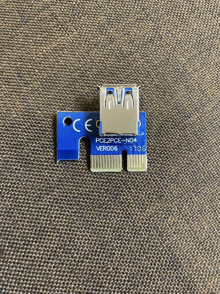 Райзер. Адаптер PCI-E 1X to 16X Riser Card VER006 (PCE164P-N03) PCI-E