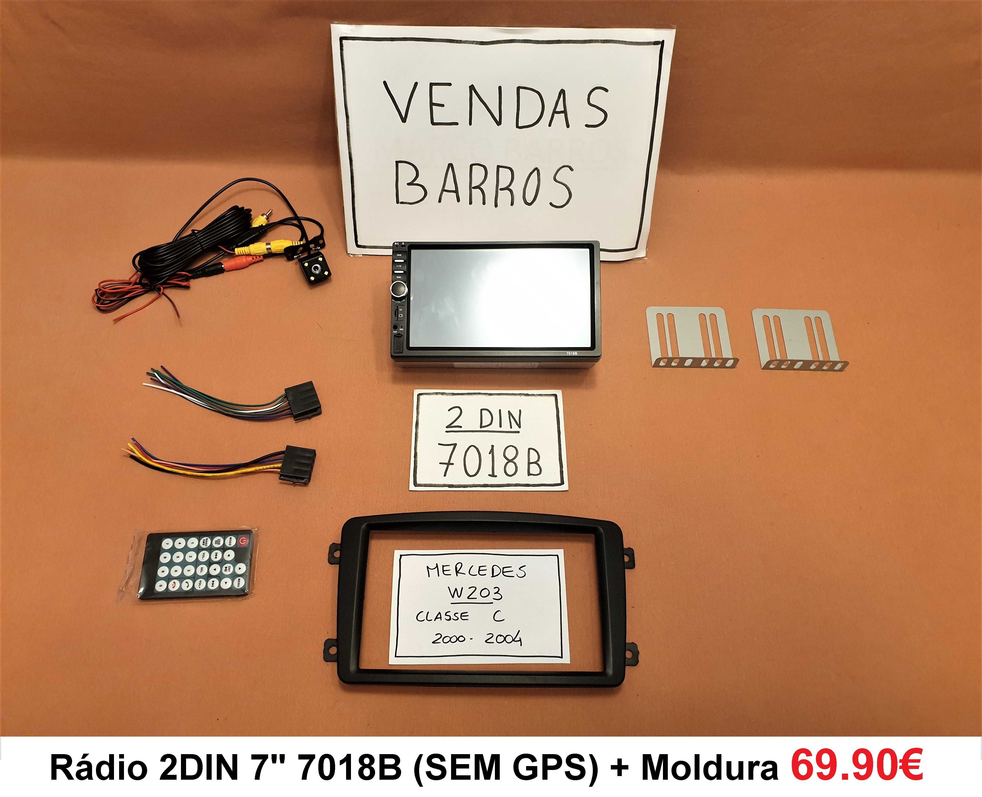 Rádio 2DIN •  Mercedes Classe C (C220) • Android •  W203 C200 [4+32GB]