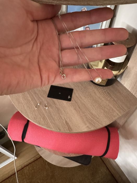 Серебрянный набор, натуральный жемчуг,серьги с жемчугом