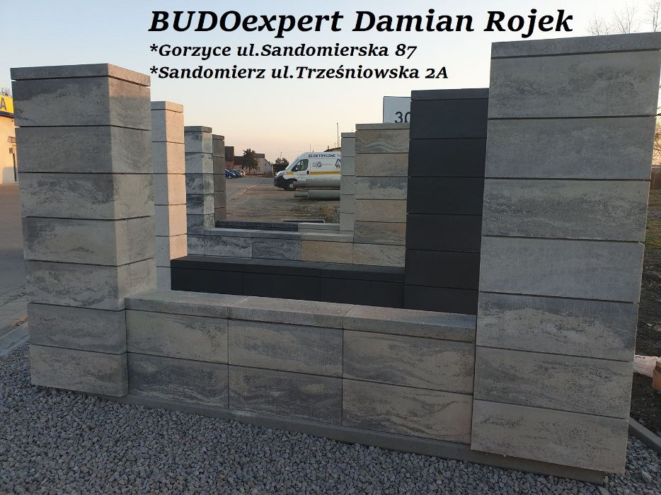 Ogrodzenie modułowe Joniec ROMA Horizon BH28 Onyx Piryt Marengo Biały