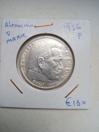 5 марок серебро Германия