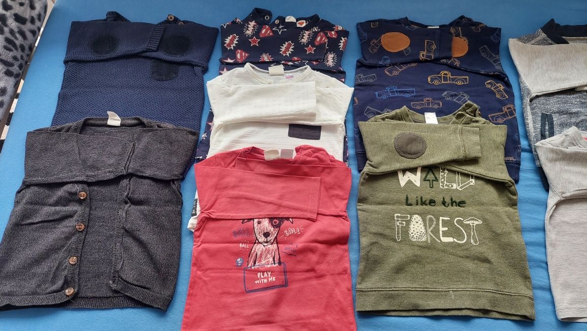 Mega zestaw koszulek dla chłopca 86-92