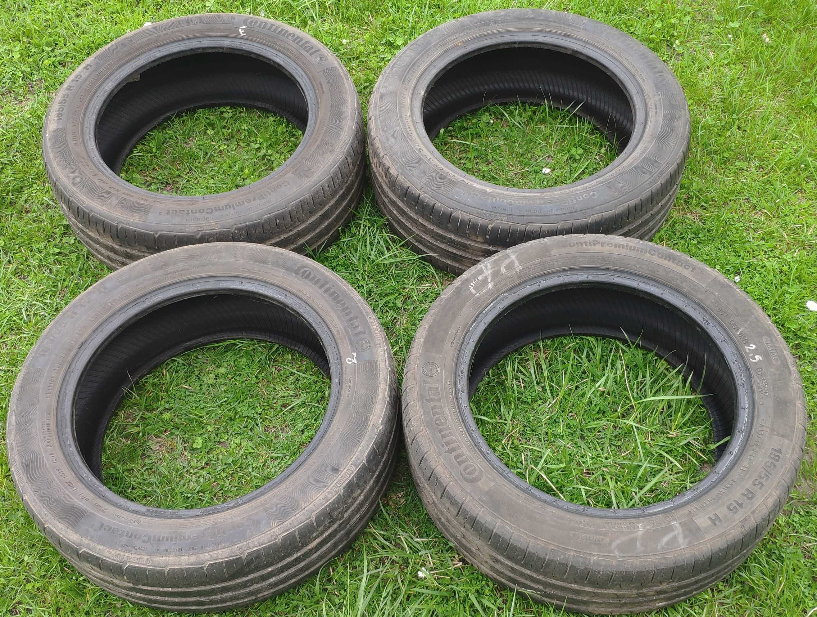 Sprzedam opony letnie Continental ContiPremiumContact5 185 / 55 R15 H