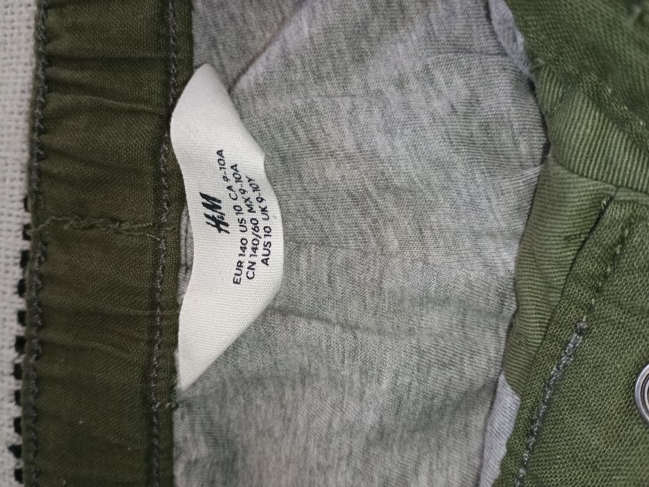 Spodnie ocieplane zimowe chłopięce h&m 140