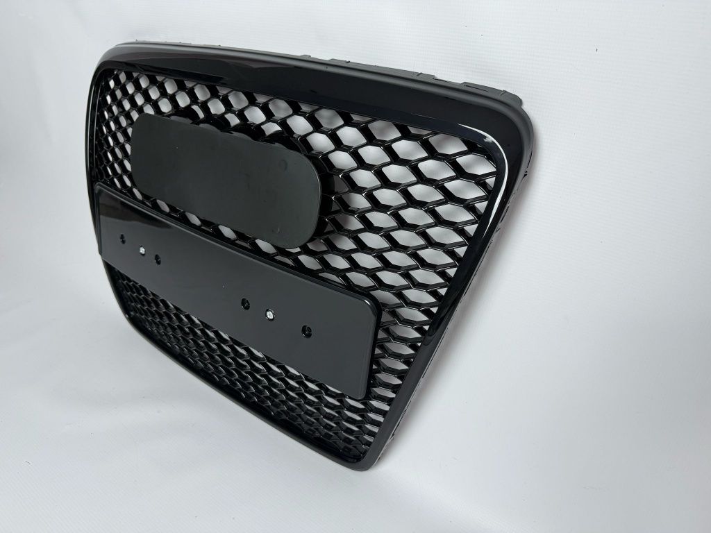 Atrapa Chłodnicy A6 C6 PLASTER Miodu Grill 04-12 Czarny Połysk