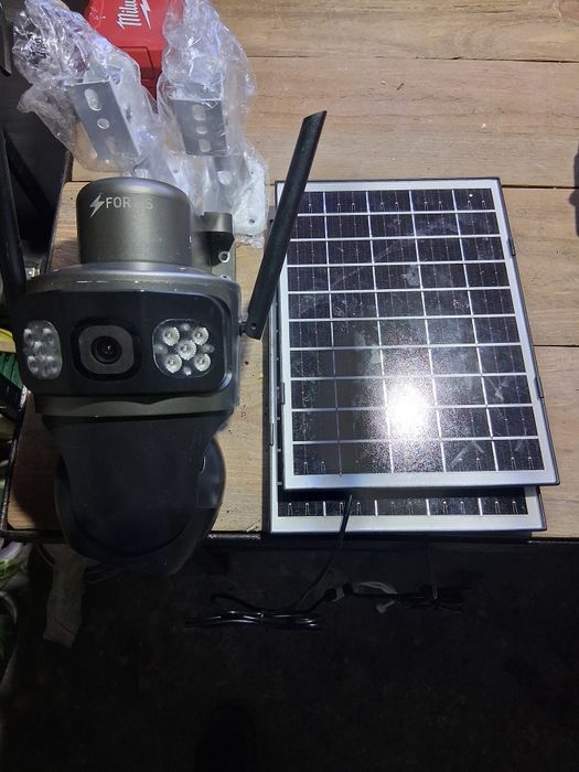 Podwójna kamera zewnętrzna obrotowa Fortis SV-CAM 4.0 Solar Dual Lens