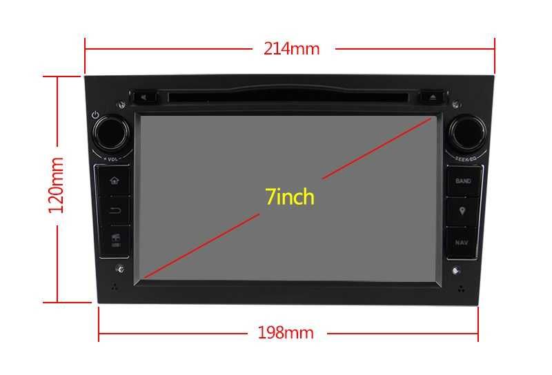 Radio FM DAB+ Android WiFi DVD MP3 GPS USB SD Opel Astra Vectra Corsa