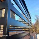 Barierka aluminium balustrada aluminiowa balkon malowana proszkowo