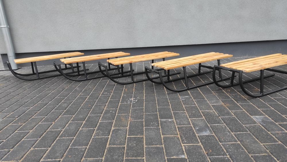 Sanki metalowe mocne Nowe spawane gratis sznurek