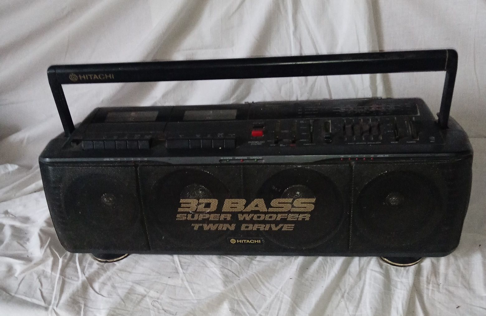 Tanio!Vintage radiomagnetofon Hitachi TRK-3D88E 3D BASS