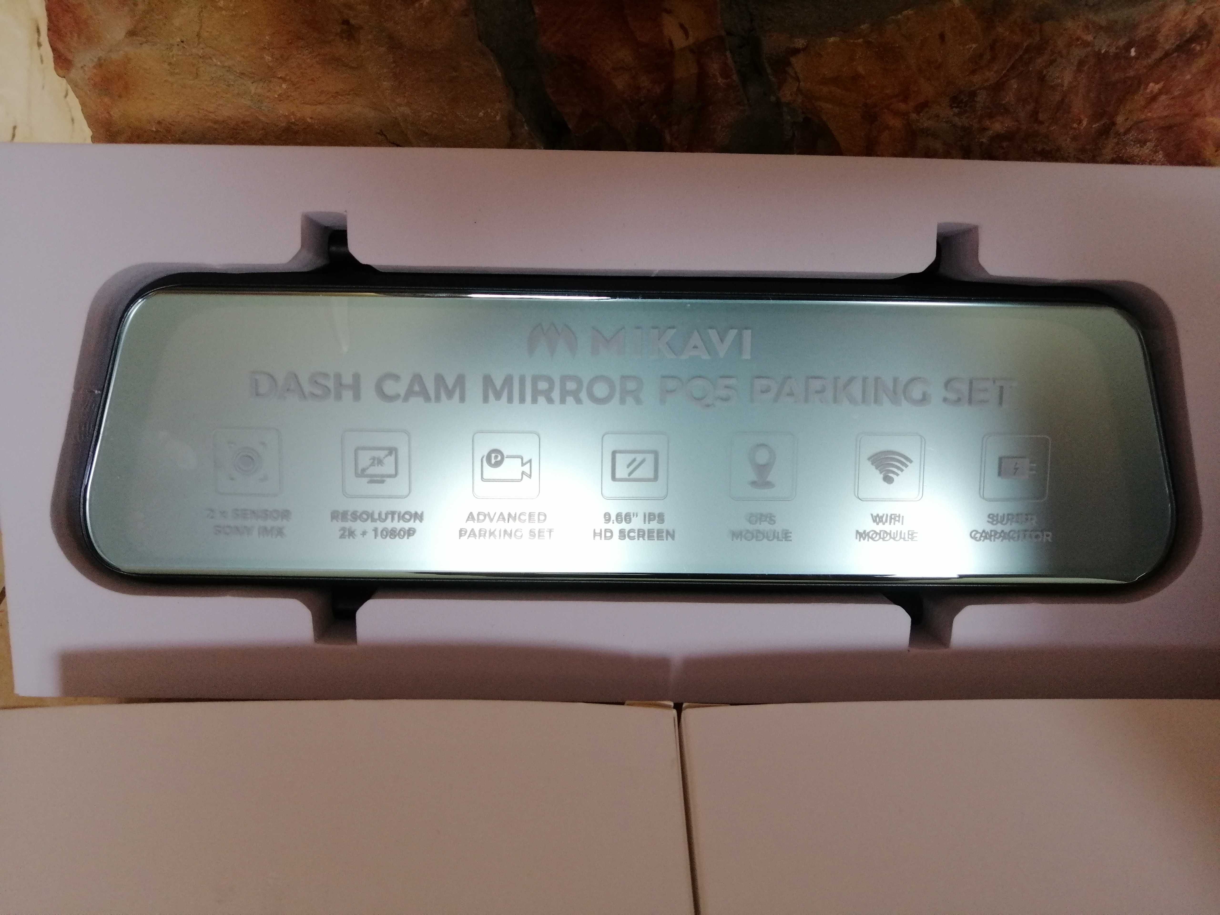 Kamera samochodowa Mikavi PQ5 Dual wideorejestrator lusterko