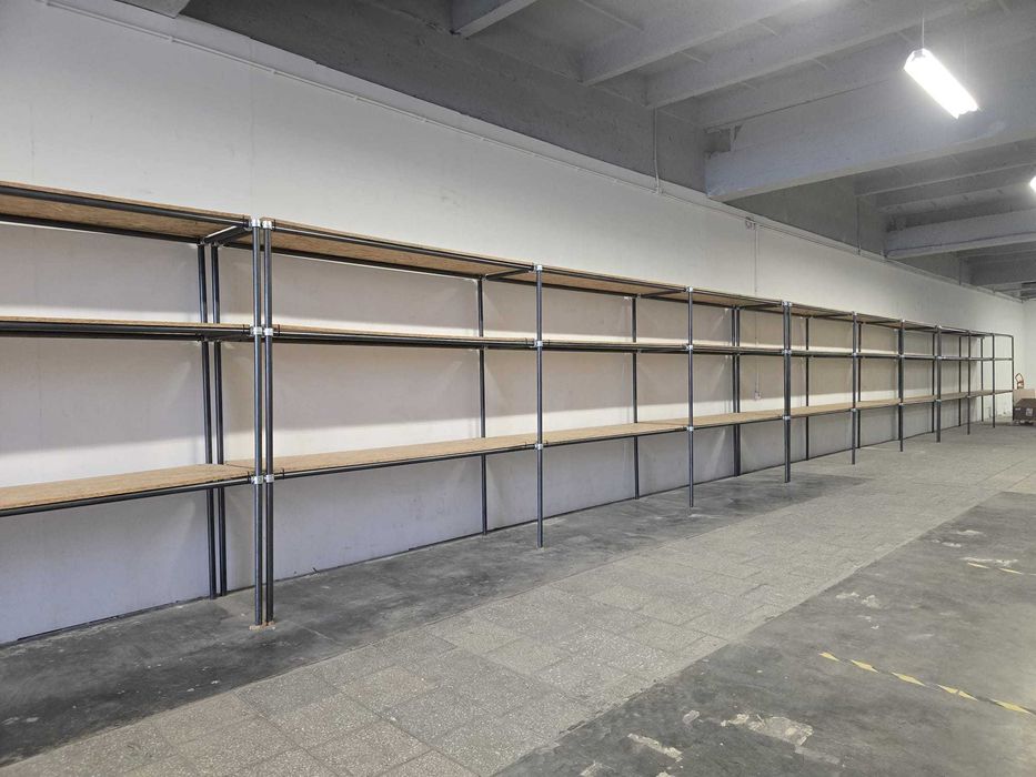 Regały magazynowe - solidna konstrukcja z płytami OSB - 36 metrów