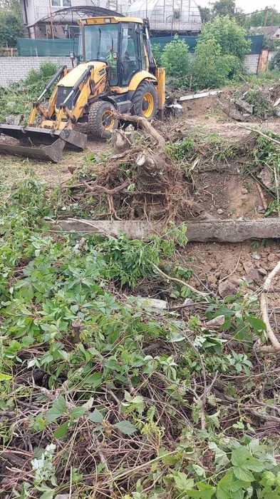 БЫСТРО! Уборка участок Экскаватором лопатами+Вывоз Камаз Демонтаж