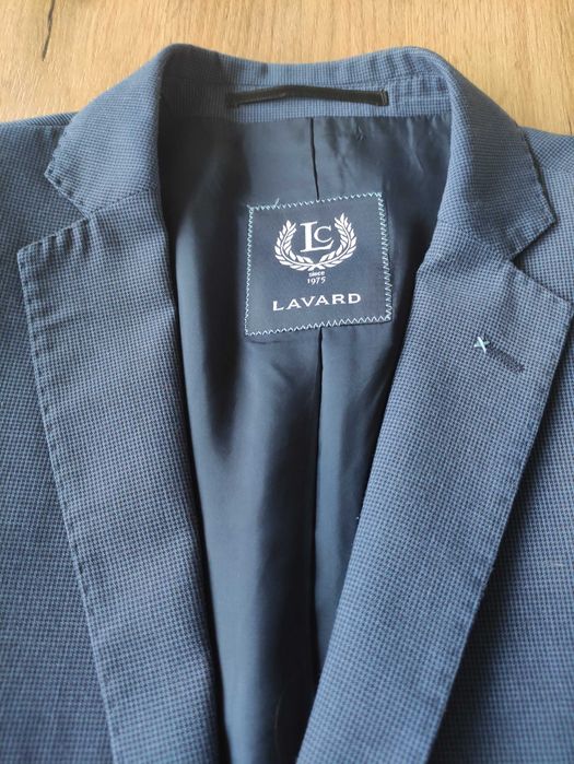 Granatowy garnitur marynarka i spodnie LAVARD