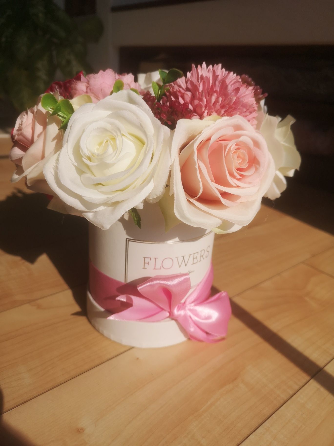 Box kwiatowy - sztuczne kwiaty
