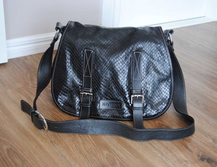Шкіряна сумка чоловіча унісекс Navyboot / кожаная сумка мужская