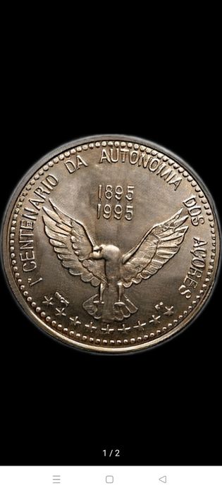 100 Escudos Coin – Centenary of the Autonomy of the Azores, 199564365322888963120