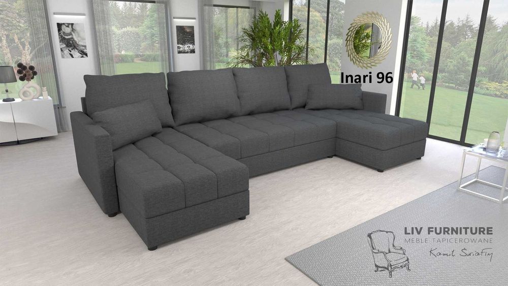 NOWY Narożnik Rogówka DOMINO U z funkcją spania KUPUJESZ U PRODUCENTA!