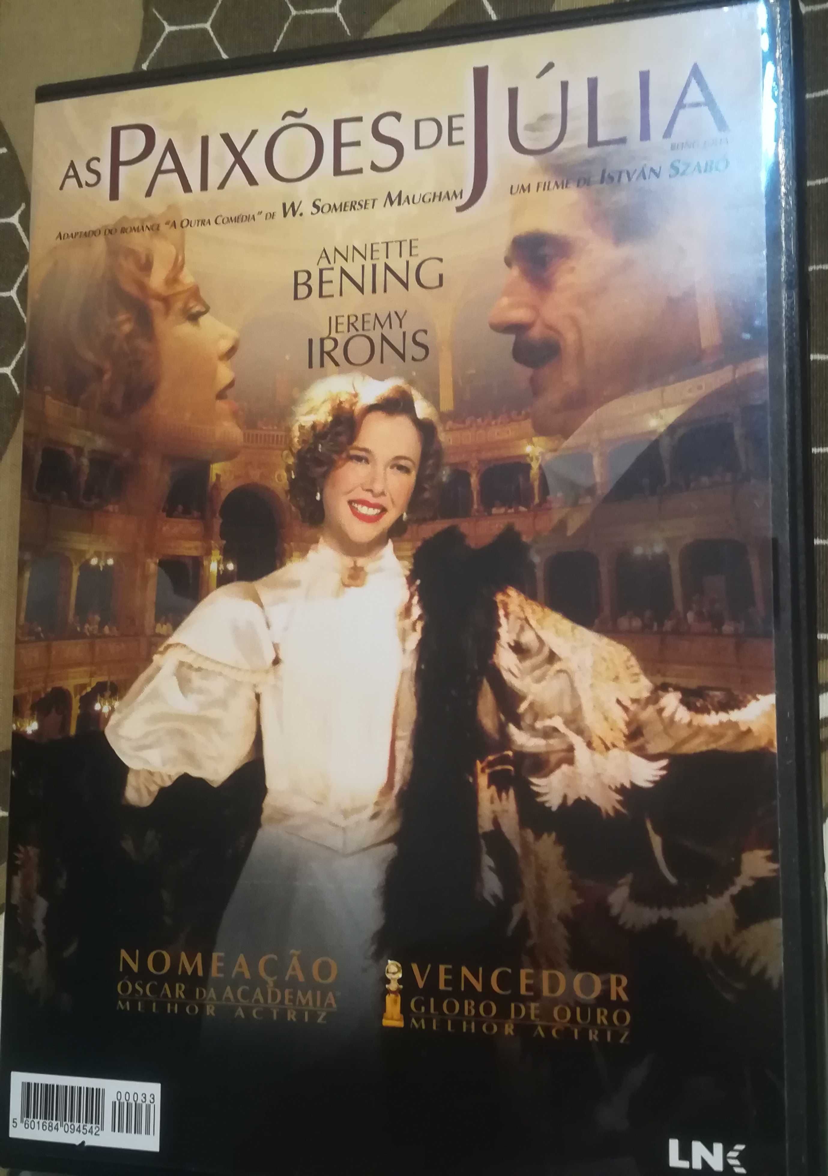 Dvd As Paixões de Júlia com Annette Benning e Jeremy Irons