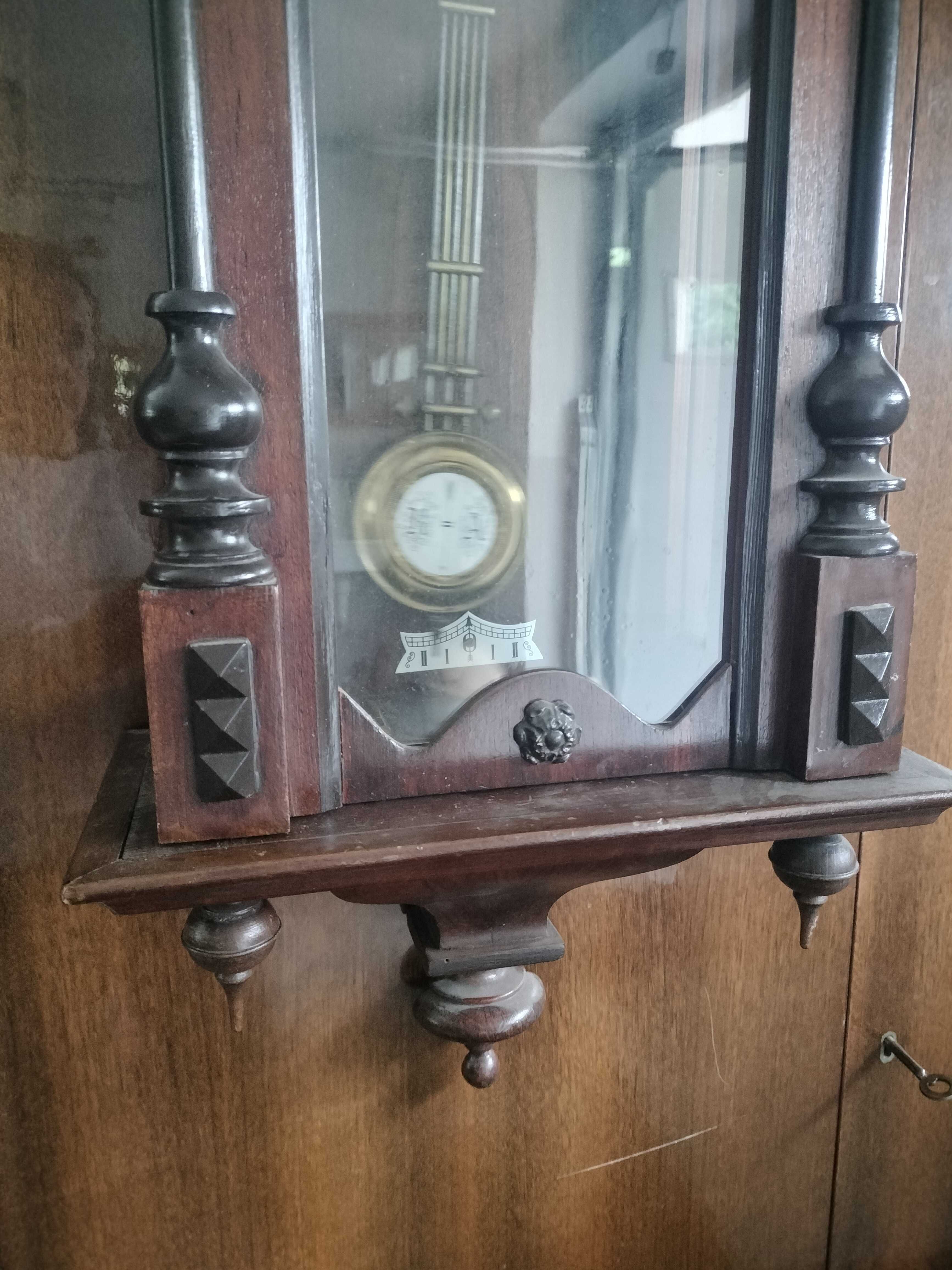 Gustav Becker stary drewniany zegar wiszący nr 6