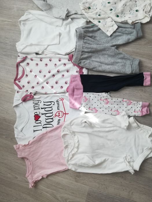 Ціна за все! бодІ чоловІчки повзунки речі для дівчинки 56-68см