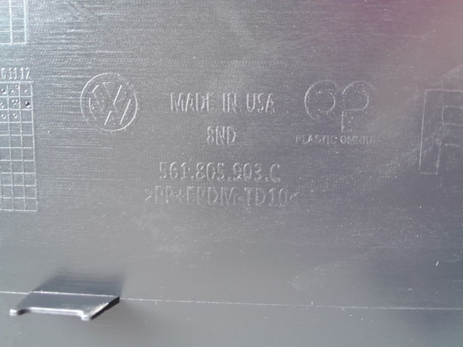 Спойлер бампера VW Passat B8 R-Line USA