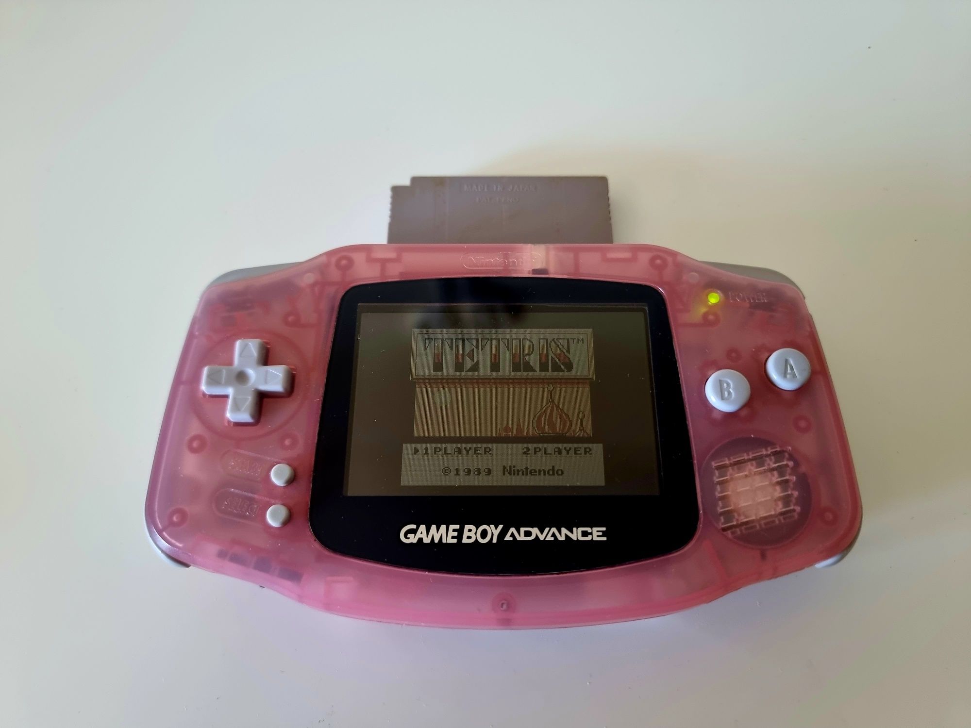 Konsola Gameboy Advance komplet box różowa GBA