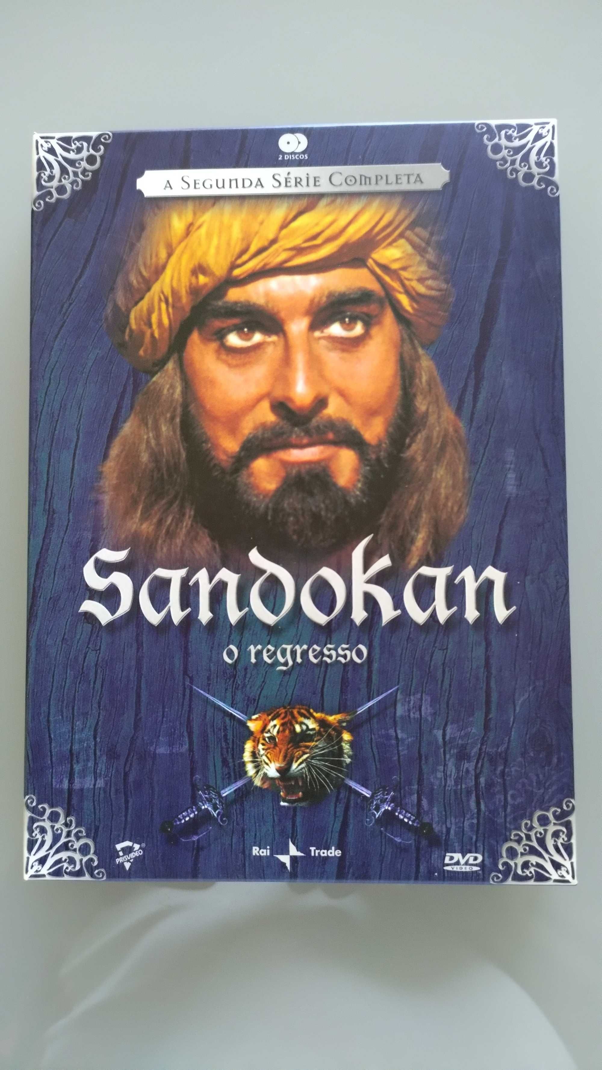 2 DVDs Sandokan Tigre da Malásia - O Regresso - Séries completas