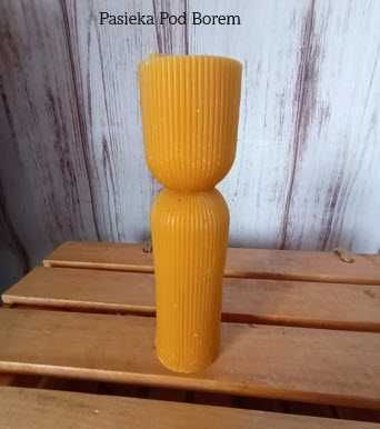 Świeca dekoracyjna z wosku pszczelego