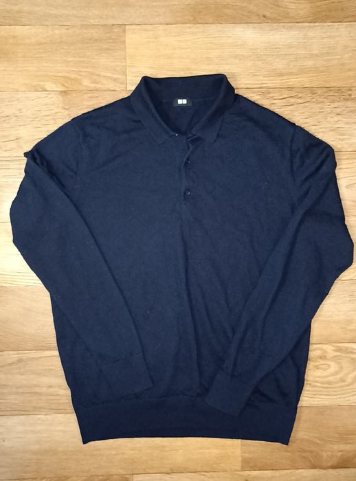 Вовняне поло Uniqlo синє М