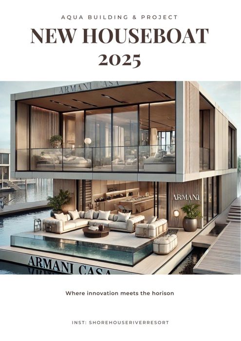 Розкішний будинок на воді та преміум причали