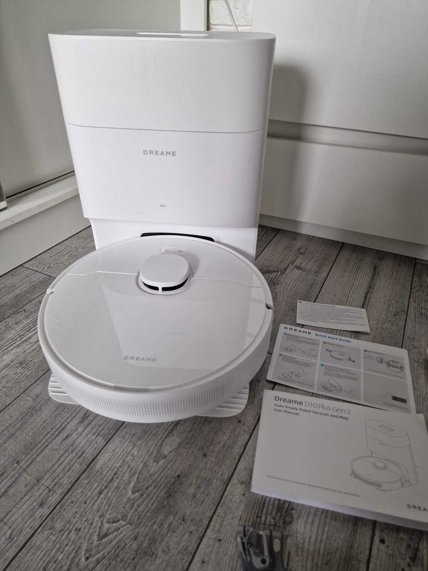 Dreame D10 Plus Gen 2 Robot Odkurzacz i Mopy, 6000Pa. Nawigacja LiDAR
