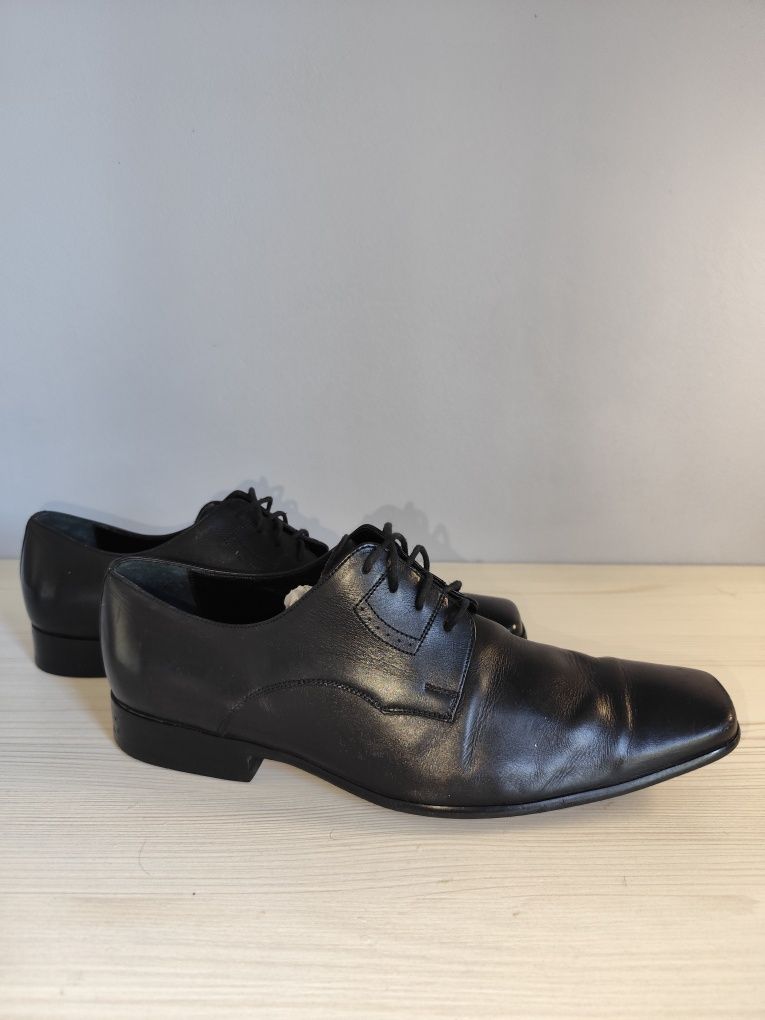 Eleganckie skórzane mokasyny męskie 41