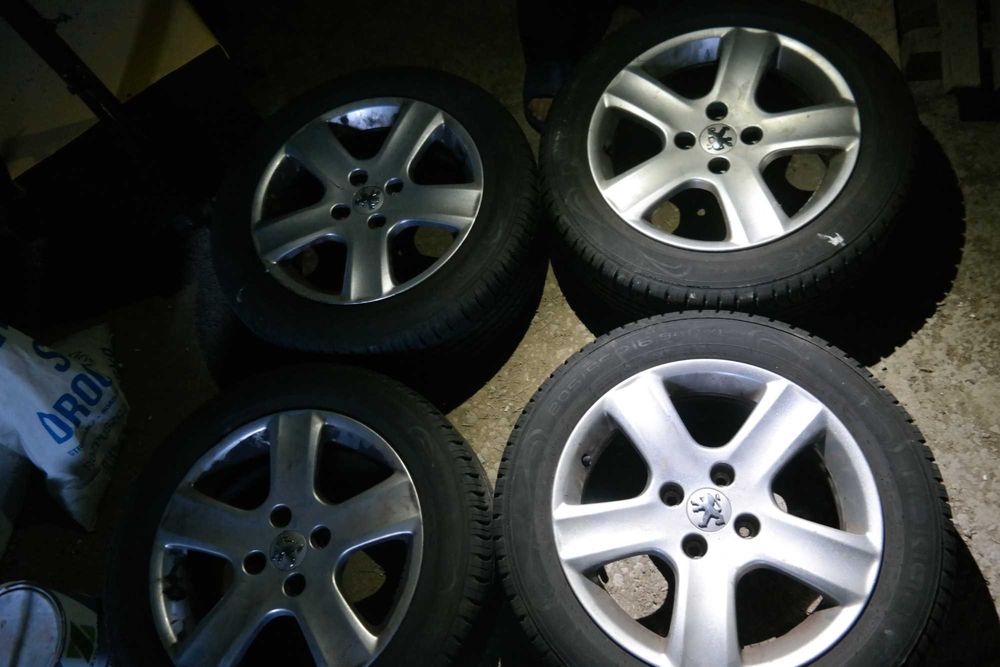 Felgi aluminiowe peugeot 207 4x108 et32 6.5x16j opony