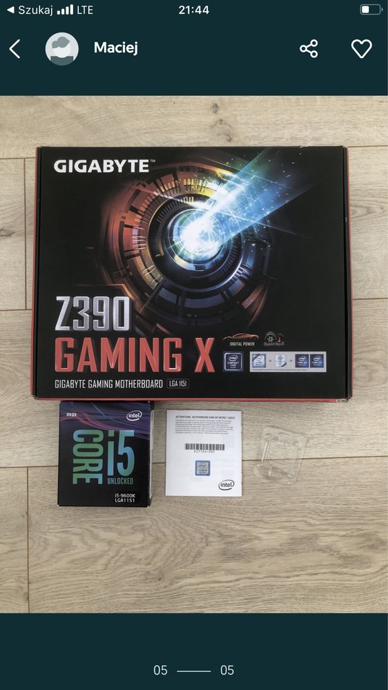 Komputer i5 9600K ,16 gb ram DDR4 1tb SSD