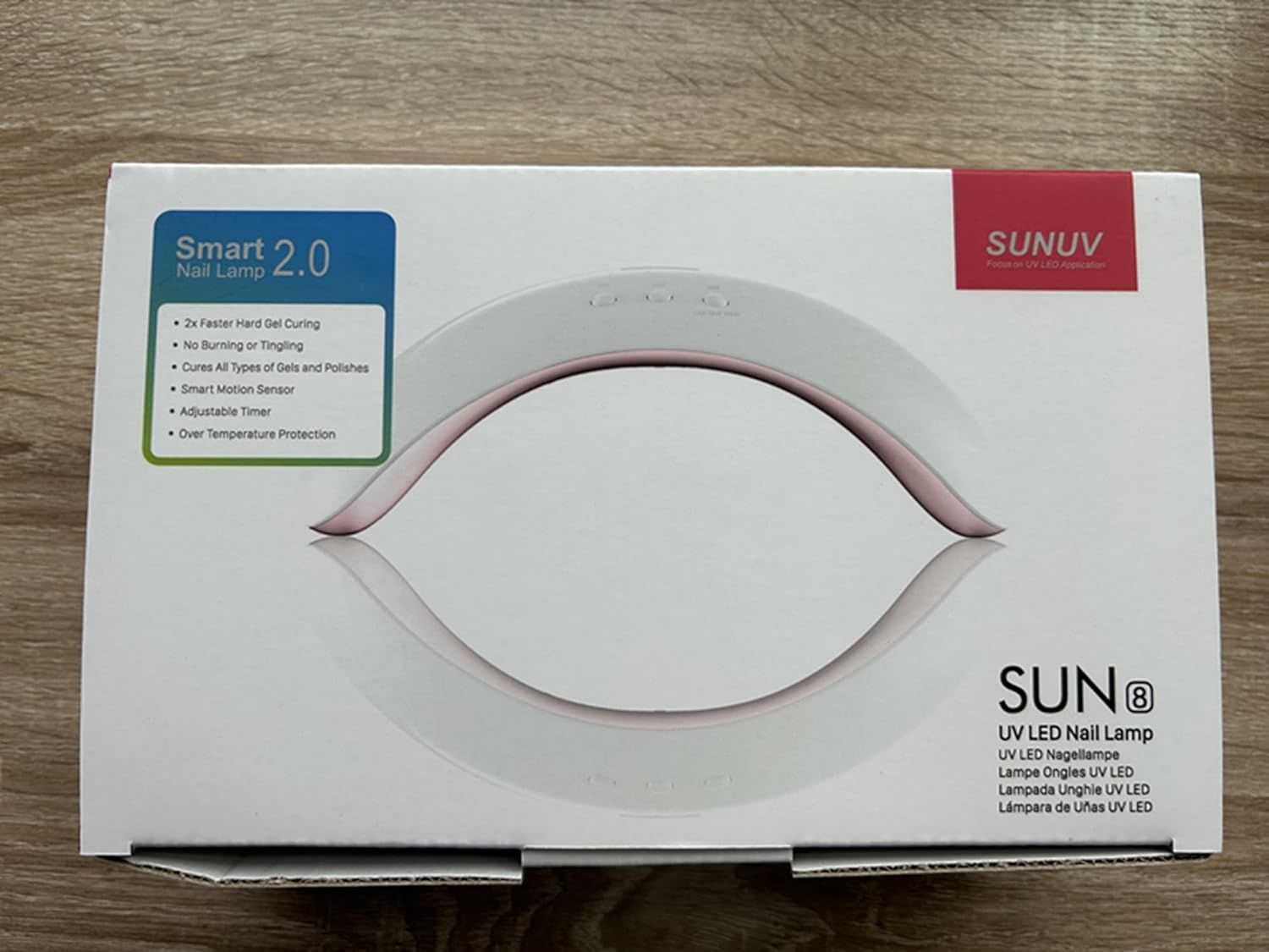 SUNUV Lampa UV LED do paznokci wyświetlacz LCD timer nowa 30s 60s 99s