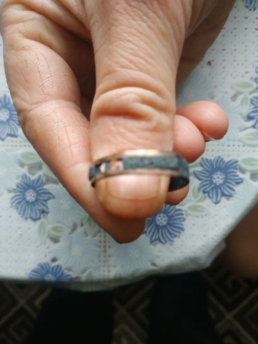 Обручка Срібло з позолотою