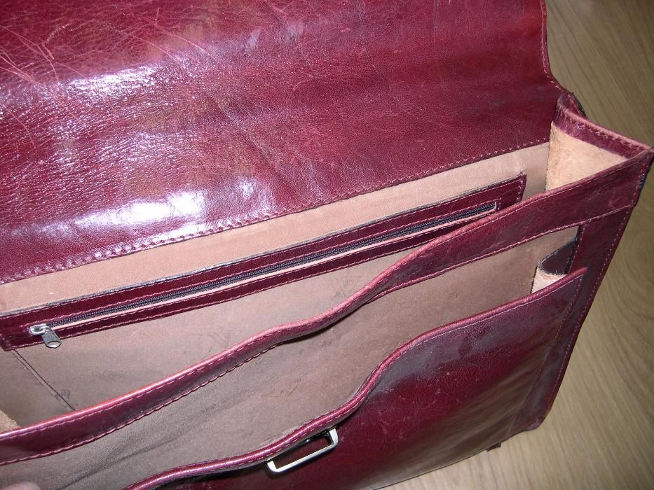 Pasta/Mala de trabalho em pele genuína