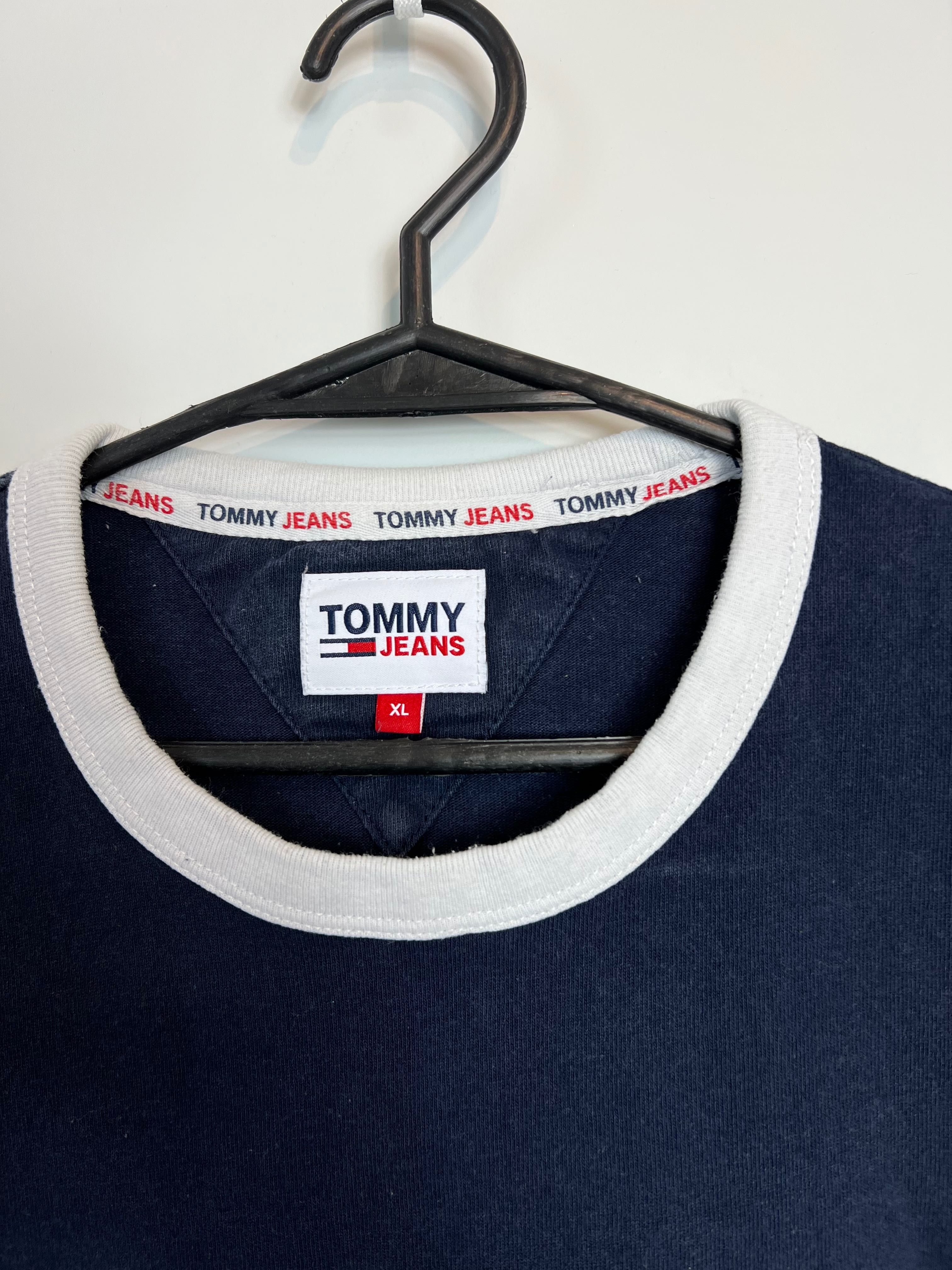 Koszulka Tommy Hilfiger jeans granatowa