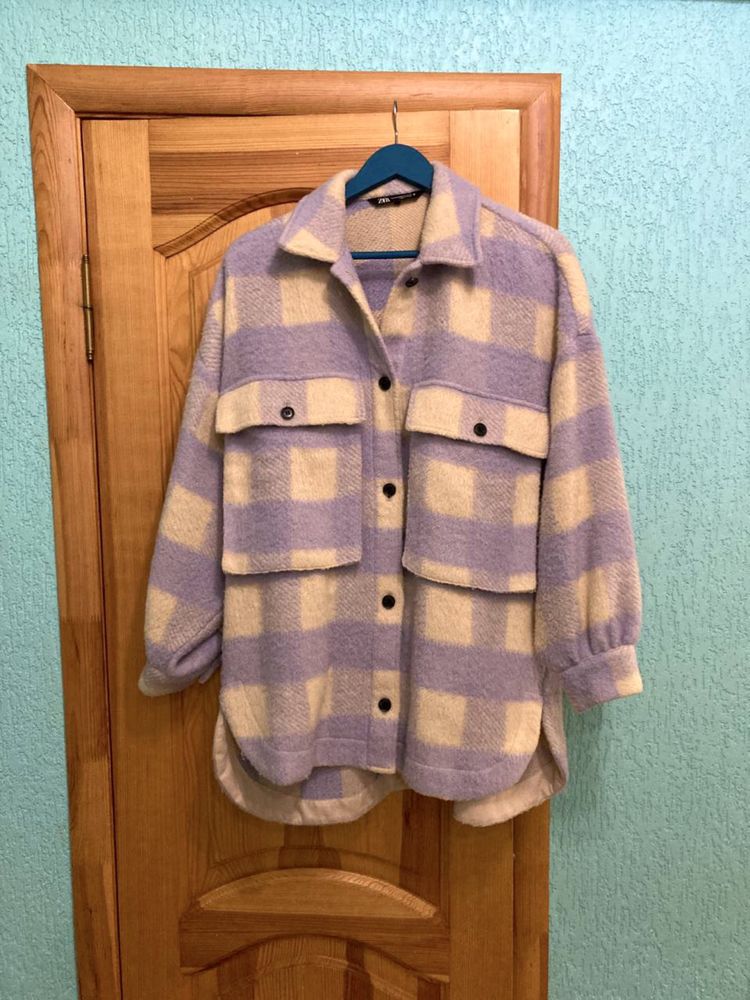 Рубашка zara зара пальто