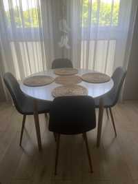 Stół+4 krzesla Jysk rezerwacja