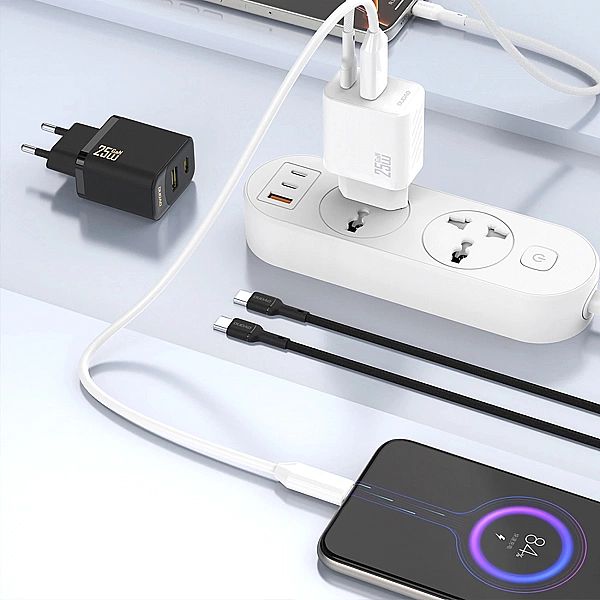 Ładowarka sieciowa Dudao A27/25W GaN USB-C - biała