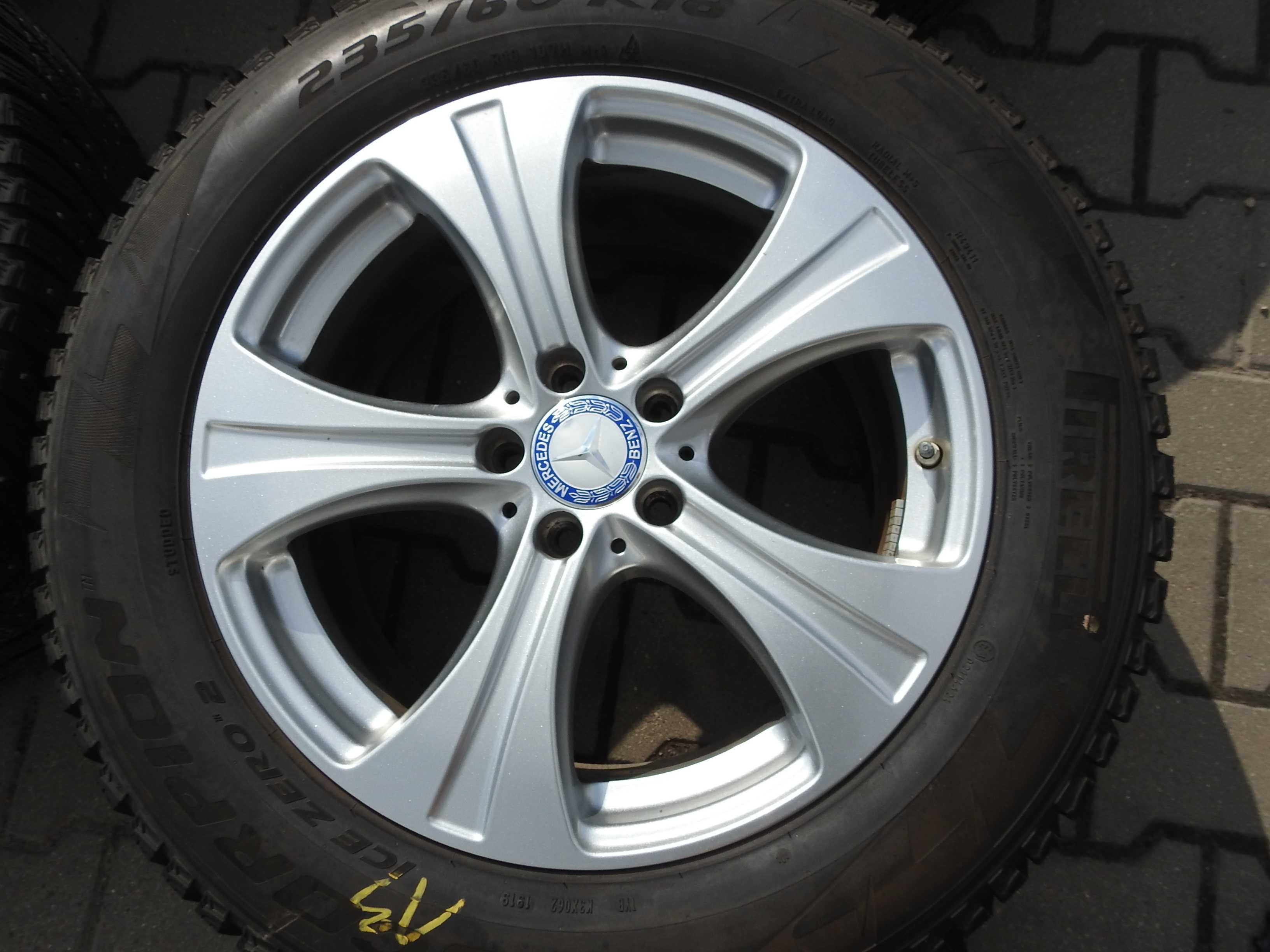 4x Alufelgi 18''  8J ET38 Jak Nowe 2020rok A253 MERCEDES   + TPMS