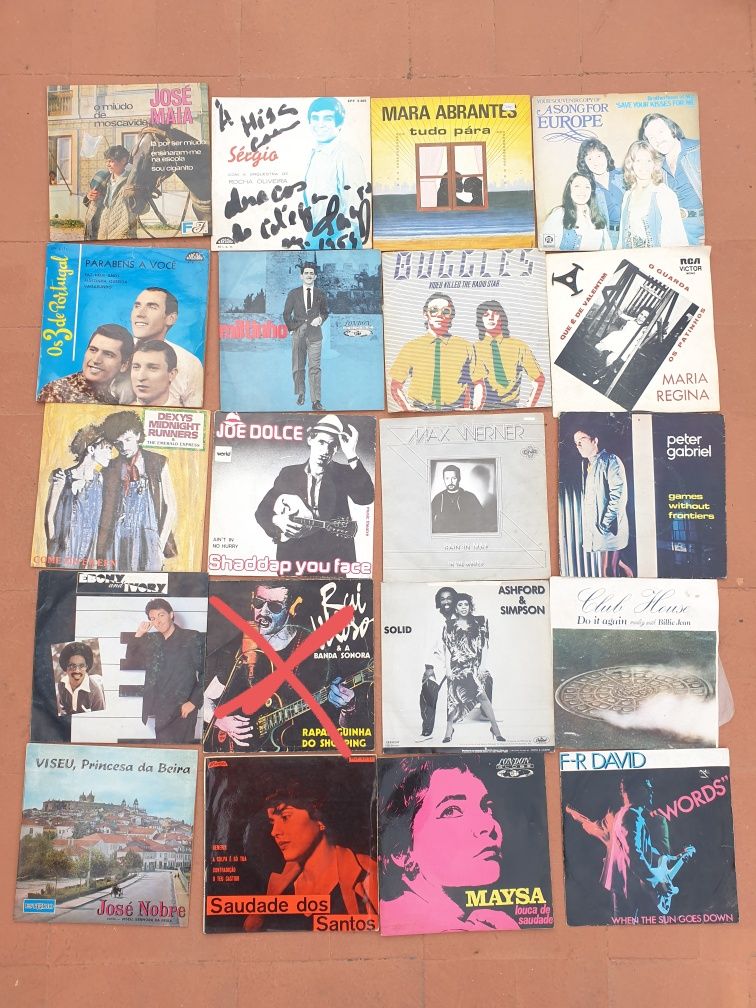 Discos de vinil antigos