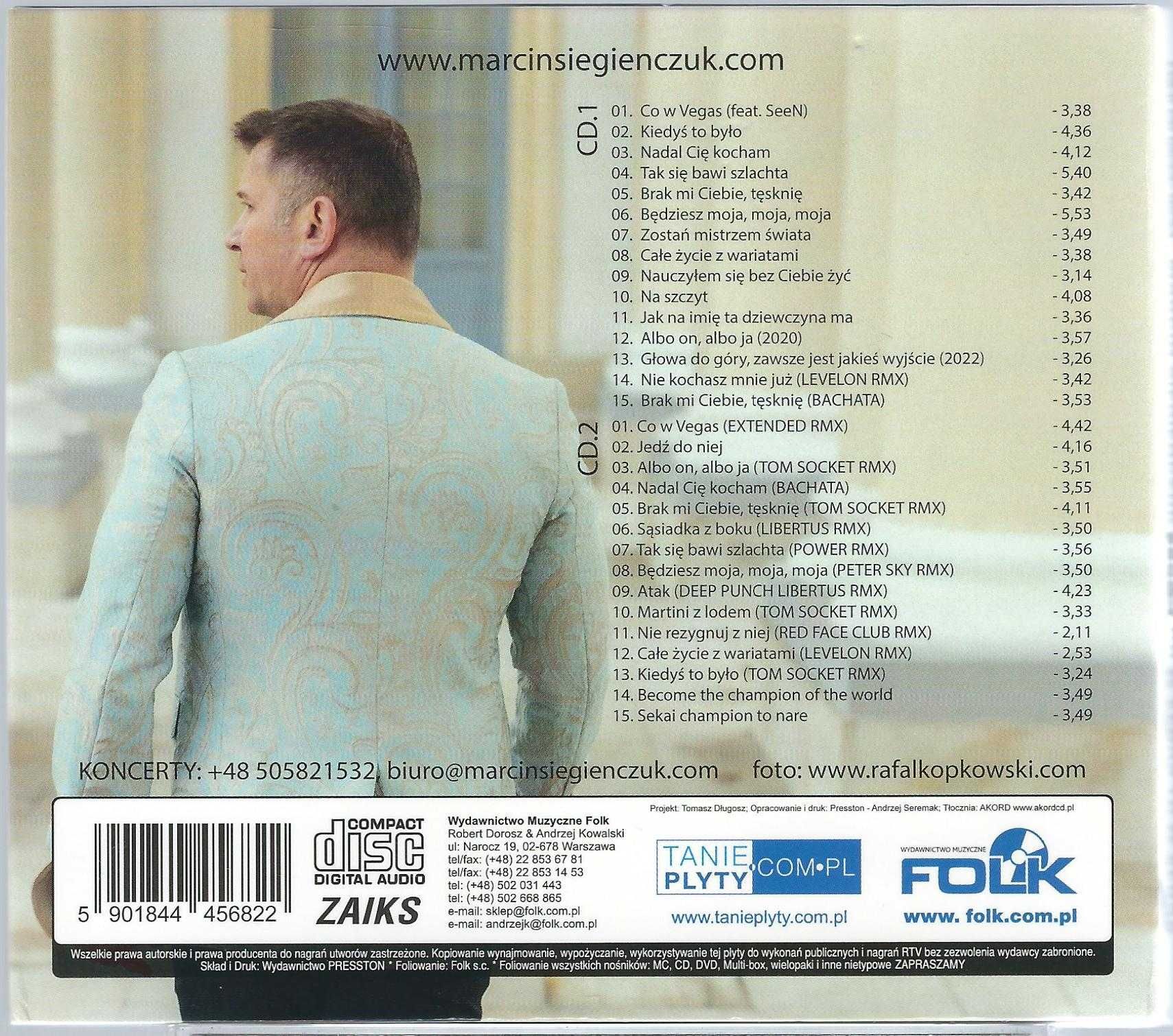 2 CD Marcin Siegieńczuk (T-PL-S) - Co w Vegas to w Vegas (2023)Digipak
